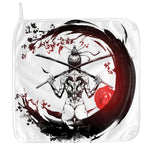 Japanese Samurai Woman Print Hand Towel