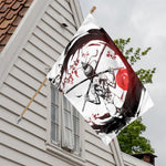 Japanese Samurai Woman Print House Flag