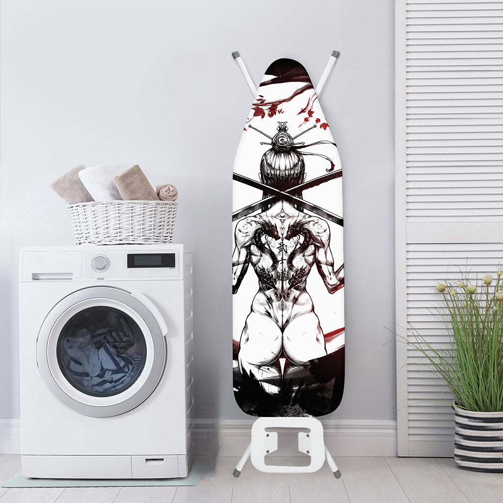 Japanese Samurai Woman Print Ironing Board Cover