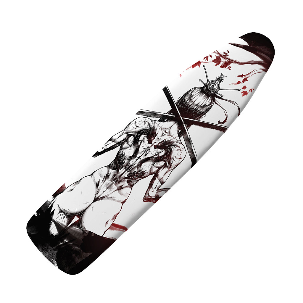 Japanese Samurai Woman Print Ironing Board Cover