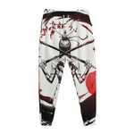 Japanese Samurai Woman Print Jogger Pants
