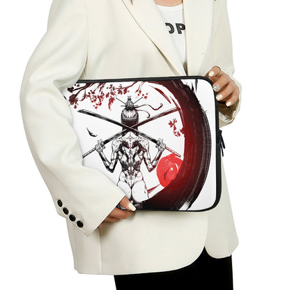 Japanese Samurai Woman Print Laptop Sleeve