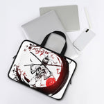 Japanese Samurai Woman Print Laptop Sleeve With Handle