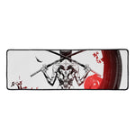 Japanese Samurai Woman Print Long Kitchen Mat