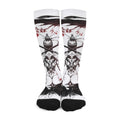 Japanese Samurai Woman Print Long Socks