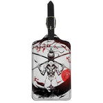 Japanese Samurai Woman Print Luggage Tag