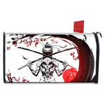 Japanese Samurai Woman Print Mailbox Cover