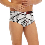 Japanese Samurai Woman Print Men's Briefs