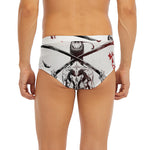 Japanese Samurai Woman Print Men's Briefs
