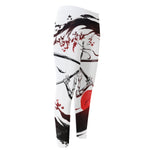 Japanese Samurai Woman Print Men's Compression Pants