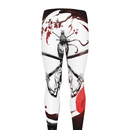 Japanese Samurai Woman Print Men's leggings