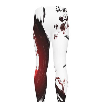 Japanese Samurai Woman Print Men's leggings
