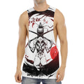 Japanese Samurai Woman Print Men's Muscle Tank Top
