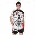 Japanese Samurai Woman Print Men's Romper