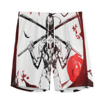 Japanese Samurai Woman Print Men's Sports Shorts