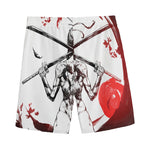 Japanese Samurai Woman Print Men's Sports Shorts