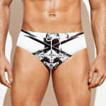 Japanese Samurai Woman Print Men's Swim Briefs
