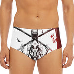 Japanese Samurai Woman Print Men's Triangle Swim Briefs