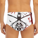 Japanese Samurai Woman Print Men's Triangle Swim Briefs