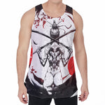 Japanese Samurai Woman Print Men's Velvet Tank Top