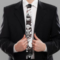 Japanese Samurai Woman Print Necktie