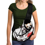 Japanese Samurai Woman Print Pet Sling Carrier