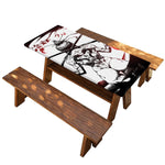 Japanese Samurai Woman Print Picnic Table Cover