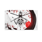 Japanese Samurai Woman Print Polyester Flag