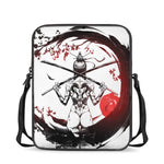 Japanese Samurai Woman Print Rectangular Crossbody Bag