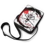 Japanese Samurai Woman Print Rectangular Crossbody Bag