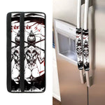 Japanese Samurai Woman Print Refrigerator Handle Covers