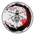 Japanese Samurai Woman Print Round Floor Mat