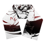 Japanese Samurai Woman Print Scarf