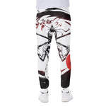 Japanese Samurai Woman Print Scuba Joggers