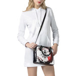 Japanese Samurai Woman Print Shoulder Handbag