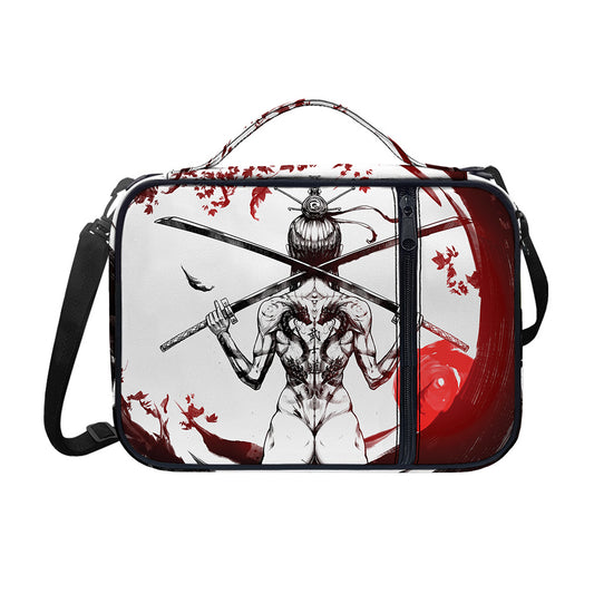 Japanese Samurai Woman Print Shoulder Strap Bible Bag