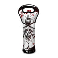Japanese Samurai Woman Print Single Neoprene Wine Tote