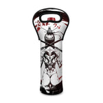 Japanese Samurai Woman Print Single Neoprene Wine Tote