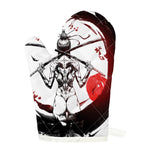 Japanese Samurai Woman Print Single Oven Mitt