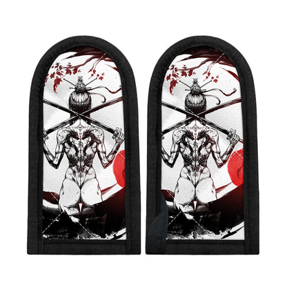 Japanese Samurai Woman Print Skillet Handle Cover