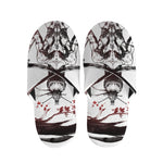 Japanese Samurai Woman Print Slippers