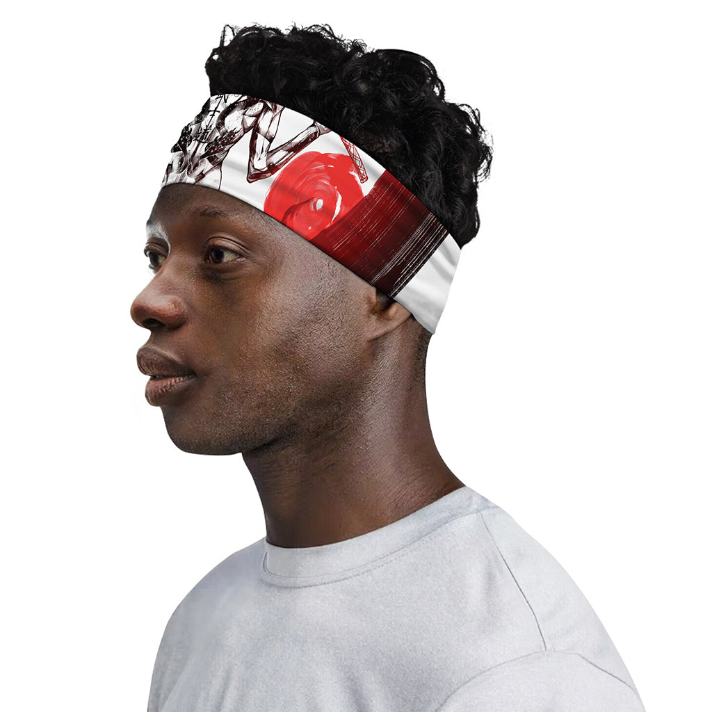 Japanese Samurai Woman Print Sports Headband