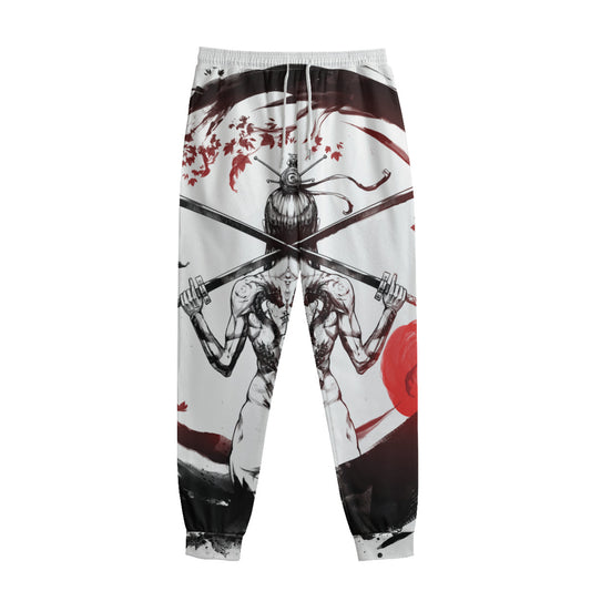 Japanese Samurai Woman Print Sweatpants