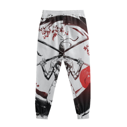 Japanese Samurai Woman Print Sweatpants