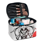 Japanese Samurai Woman Print Travel Makeup Bag