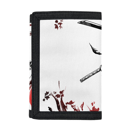 Japanese Samurai Woman Print Trifold Wallet