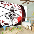 Japanese Samurai Woman Print Wall Sticker