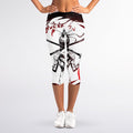 Japanese Samurai Woman Print Women's Capri Leggings