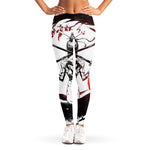 Japanese Samurai Woman Print Women's Leggings