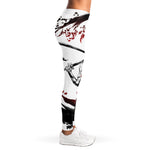 Japanese Samurai Woman Print Women's Leggings